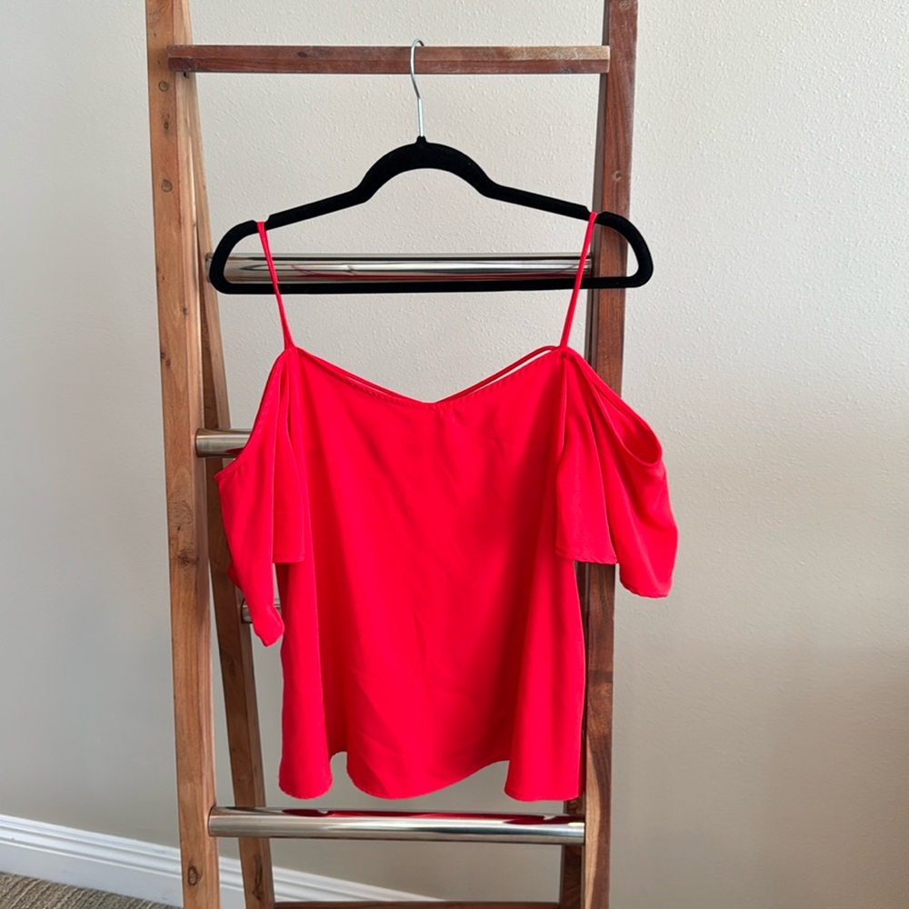 BP, red blouse, size small